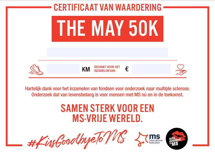 Certificate of Appreciation - NL
